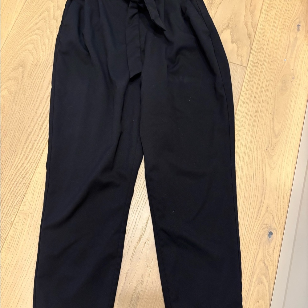 H&M Paperbag Black Dress Pants